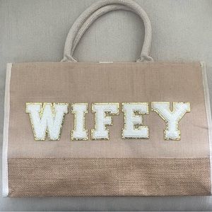Canvas Wifey Bag, never been used